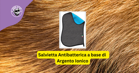 Salvietta Antibatterica con Argento Ionico per la Pulizia degli Animali Domestici.