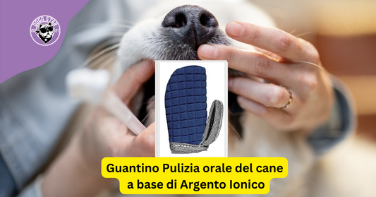 Guantino per la Pulizia Orale del Cane a base di Argento.