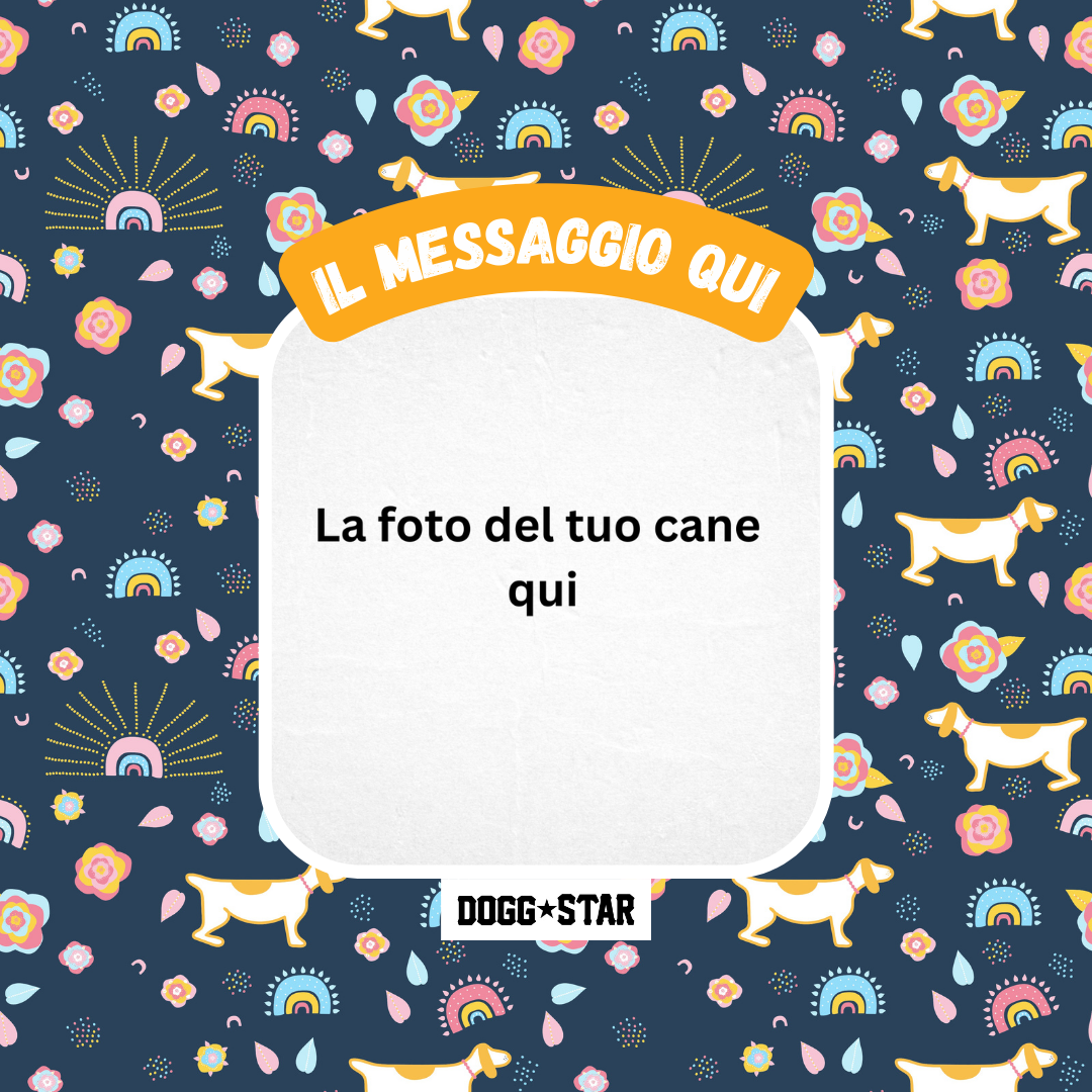 Fotogenica 2 Torta Per Cani con Fotografia e Messaggio