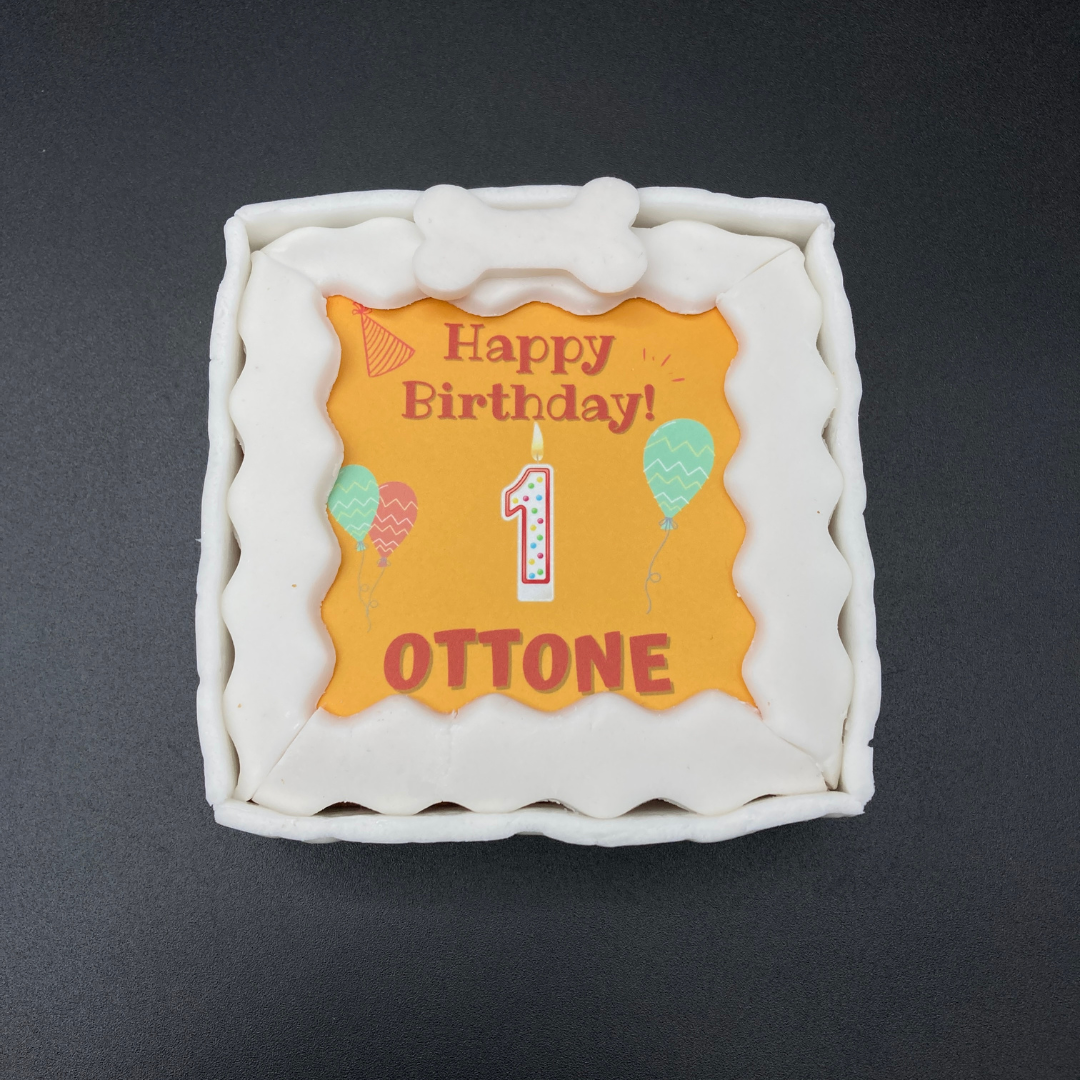 Torta Per Cani Happy Birthday Personalizzabile Con NOME E ANNI