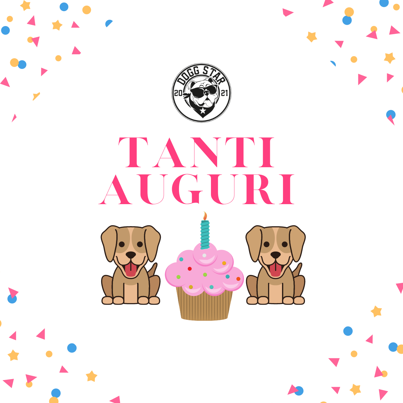 Torta Per Cani Tanti Auguri Con Cagnolini