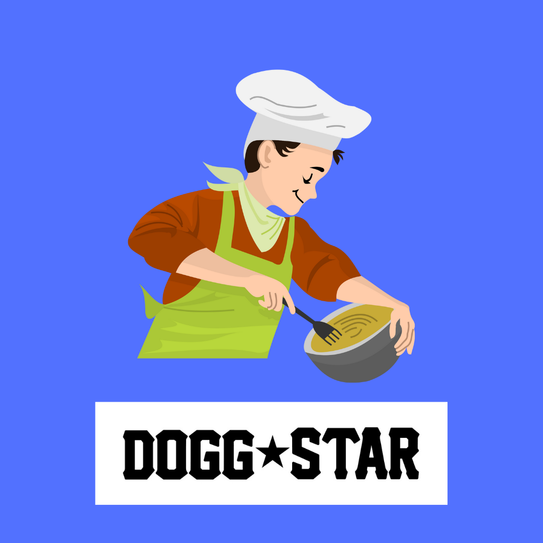 Ricette interessanti trovate in giro per il mondo.Torta per cani ricetta veloce Dogg Star /  Francia.