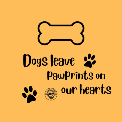 Torta Per Cani "Dogs leave pawprints on our hearts"