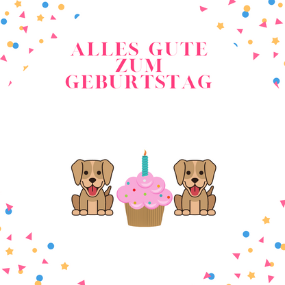 Gâteau pour chien Alles Gute Zum Geburtstag personnalisable