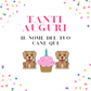 Torta Per Cani Personalizzabile- Tanti Auguri