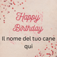 Torta Per Cani  Happy Birthday Personalizzabile Lusso
