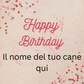 Torta per Cani BiscoBau Destrutturabile Senza Zuccheri Aggiunti -  Happy Birthday Personalizzabile Lusso