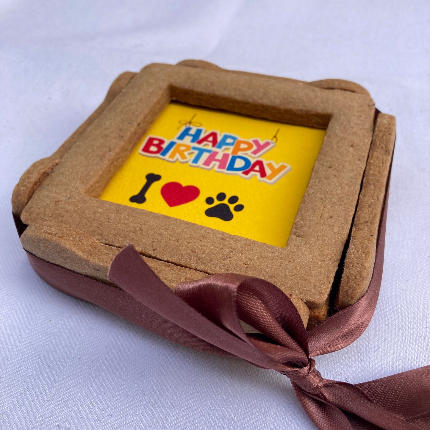 Torta per Cani BiscoBau Destrutturabile Senza Zuccheri Aggiunti -  Happy Birthday