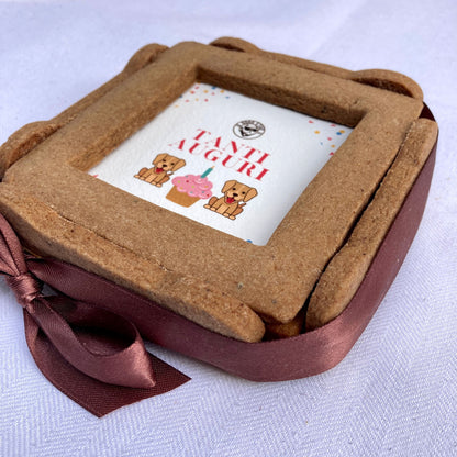Torta per Cani BiscoBau Destrutturabile Senza Zuccheri Aggiunti -  Happy Birthday Con Cagnolini