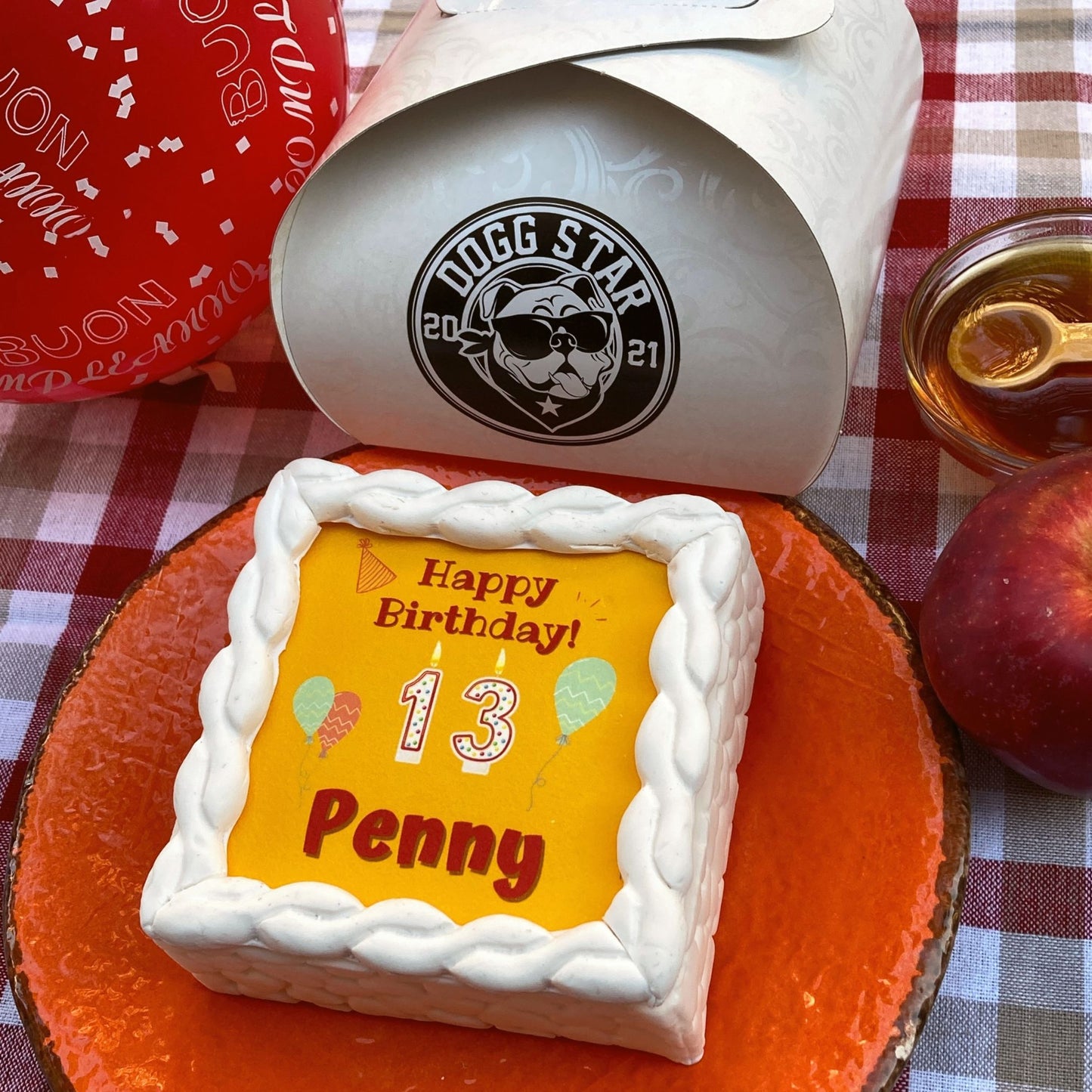 Torta Per Cani Happy Birthday Personalizzabile Con NOME E ANNI